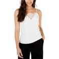 thumbnail image 1 of Leyden - Camiseta de tirantes para mujer con ribete de encaje, color blanco, pequeño, 1 of 1