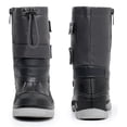 thumbnail image 4 of Blikcon Boys Girls&nbsp;Insulated Waterproof Mid Calf Winter Snow Boots(Color : Gray, Size : 1 Little Kid), 4 of 8