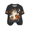 thumbnail image 5 of Leey-World Halloween T-Shirts for Women Halloween T-Shirt Cute Ghost Fall Pumpkin Graphic Shirt Short Sleeve Tops, 5 of 5