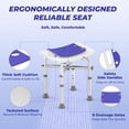 thumbnail image 6 of KEKOY Shower Chair for Elderly, 500lb Adjustable Height Bath Seat with Tool-Free Assembly, Anti-Slip FSA/HSA Eligible Shower Stool for Smaller Bathtub & Bathroom, Ideal for Seniors and Disabled Adult, 6 of 10