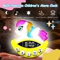 thumbnail image 6 of Kids Alarm Clock with Sunrise Simulation, Sleep Training Alarm Clock for Kids Bedroom, Night Light & White Noise, Digital LCD Unicorn, 6 of 6