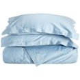 thumbnail image 1 of 400 Thread Count Egyptian Cotton King/ California King Duvet Cover Set Solid  Light Blue, 1 of 1