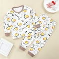 thumbnail image 2 of UAYOTSE Girls Long Sleeved and Long Legged Set Comfortable Soft Stylish Cartoon Print Girls Pajamas Set,Sizes 3-4 Years, 2 of 4