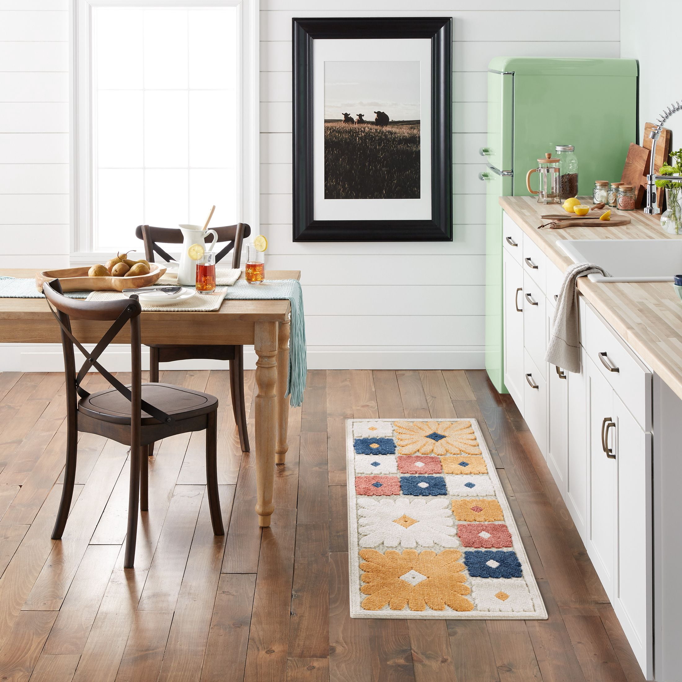 Wanda June Home Forest Floral Area Rug Runner, Multicolor, 2'x6' by Miranda Lambert