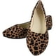 thumbnail image 4 of WORGEOUS Zapatos de leopardo de moda zapatos de tacón plano Ocio para mujeres damas (leopardo de color caqui, talla 40), 4 of 8
