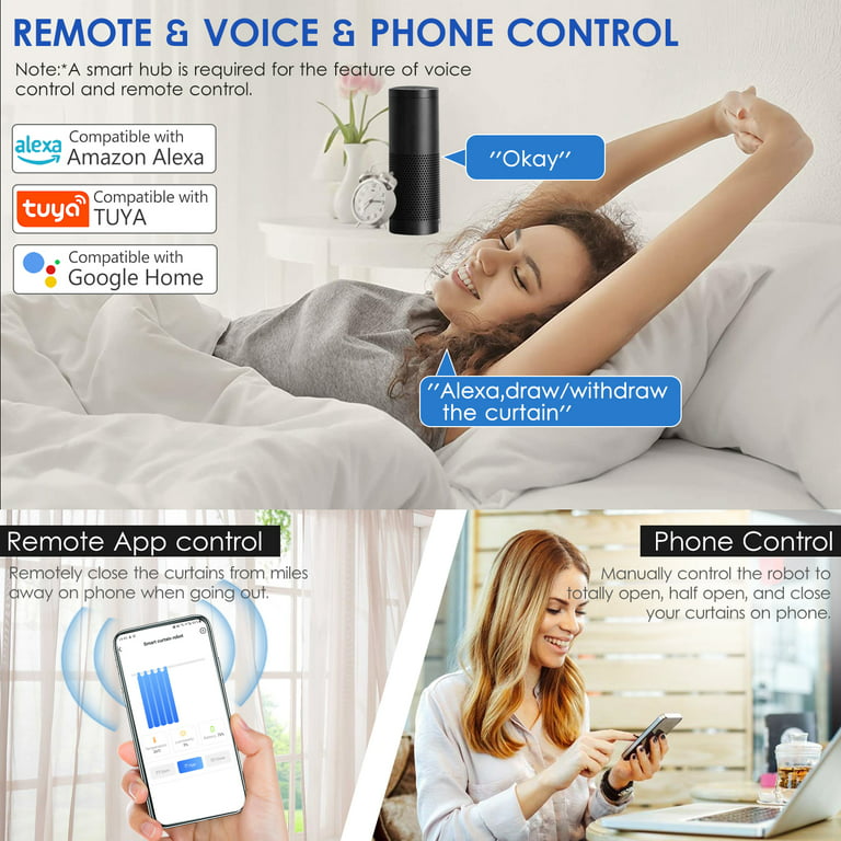 BT Automatic Curtain Opener Closer Robot Wireless Smart Curtain Motor Timer  Voice Control Smart - buy BT Automatic Curtain Opener Closer Robot Wireless  Smart Curtain Motor Timer Voice Control Smart: prices, reviews