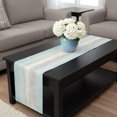 thumbnail image 4 of Teal Grey Table Runner 120 Inches Long,Dining Table Runners Dresser Scarves,Farmhouse Gray Barn Wooden Vintage Striped Kitchen Coffee Tablerunner for Tabletop Party Birthday Holiday Wedding 13"x120", 4 of 8