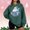 Green, variant on FDGIU Women's Funny Christmas Graphic Sweatshirt - Plus Size Crewneck Long Sleeve Pullover, Casual Comfy Holiday Tunic Blouse