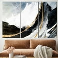 thumbnail image 3 of Modern Wall Art, Trendy Canvas, Black And Gold Art Canvas, Black And Gold Painting, Marble Printed, Alcohol Ink Art Canvas, Canvas Wall Decor - Gold Framed, 3 of 9
