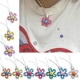 thumbnail image 2 of Stebcece Flower Pendant Necklace Bohemian Colorful Hollow Flower Pendant Choker Jewelry, 2 of 18