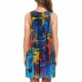 thumbnail image 5 of Lolmot Summer Dresses for Women Beach Boho Sleeveless Round Neck Vintage Floral Flowy Pockets Tshirt Tank Sleepwear Sundresses, 5 of 5