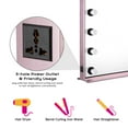 thumbnail image 6 of Byootique Lighted Hollywood Vanity Mirror 12pcs Dimmable LED Tabletop Wall Mount Makeup, 6 of 12