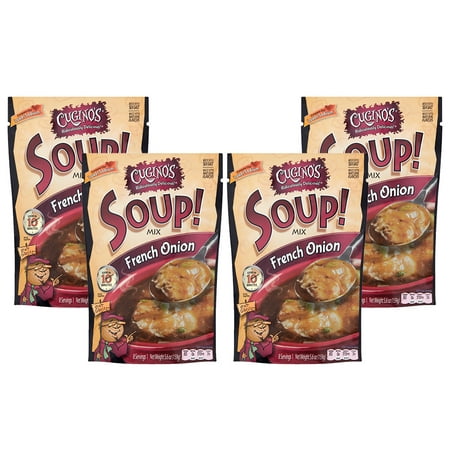 (3 Pack) Cugino's Baked Burgundy French Onion Soup! Mix, 5.6