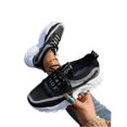 thumbnail image 2 of Women's Breathable Comfortable Sneakers Lightweight Casual Walking Shoes for Everyday Wear with Elastic Closure,41, 2 of 10