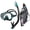 Ocean Green, variant on TUSA Sport Adult Serene Mask and Dry Snorkel Combo, Fishtail Blue