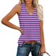 thumbnail image 1 of mfyjkho Camisetas Sin Mangas Para Mujer, Blusa Informal Holgada Con Escote En V Y Abertura Lateral Para Mujer Tops Elegantes Para Mujer S, 1 of 8