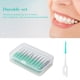 thumbnail image 4 of Anself 160pcs interdental brushes in a box, silicone soft fine bristles, clean teeth and massage gums, orange, 4 of 4