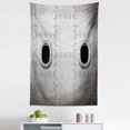 thumbnail image 1 of Vintage Airplane Tapestry, Airplane Windows Close up Image Detailed Steampunk Style Illustration, Fabric Wall Hanging Decor for Bedroom Living Room Dorm, 5 Sizes, Grey Black, by Ambesonne, 1 of 1