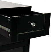 Impressions Vanity Slaystation 4 Drawer Makeup Vanity Storage Unit, Dresser Organizer (Pro Black)