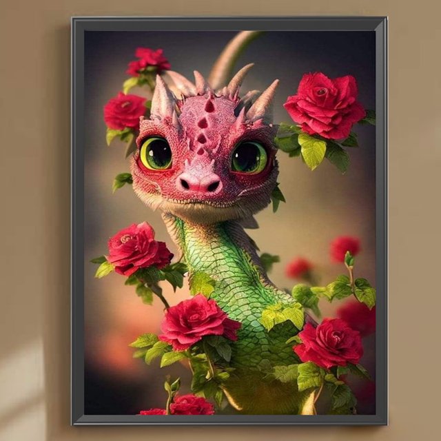 Diamante pintura 5D DIY taladro redondo completo dinosaurio Kit decoración del hogar arte artesanía Hugtrwg Para estrenar