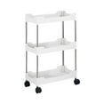 thumbnail image 1 of Carro de almacenamiento con ruedas, carrito utilitario rodante, carrito organizador de baño extraíble, carrito de almacenamiento de cocina para cuarto 3 capas ensanchadas, 1 of 8