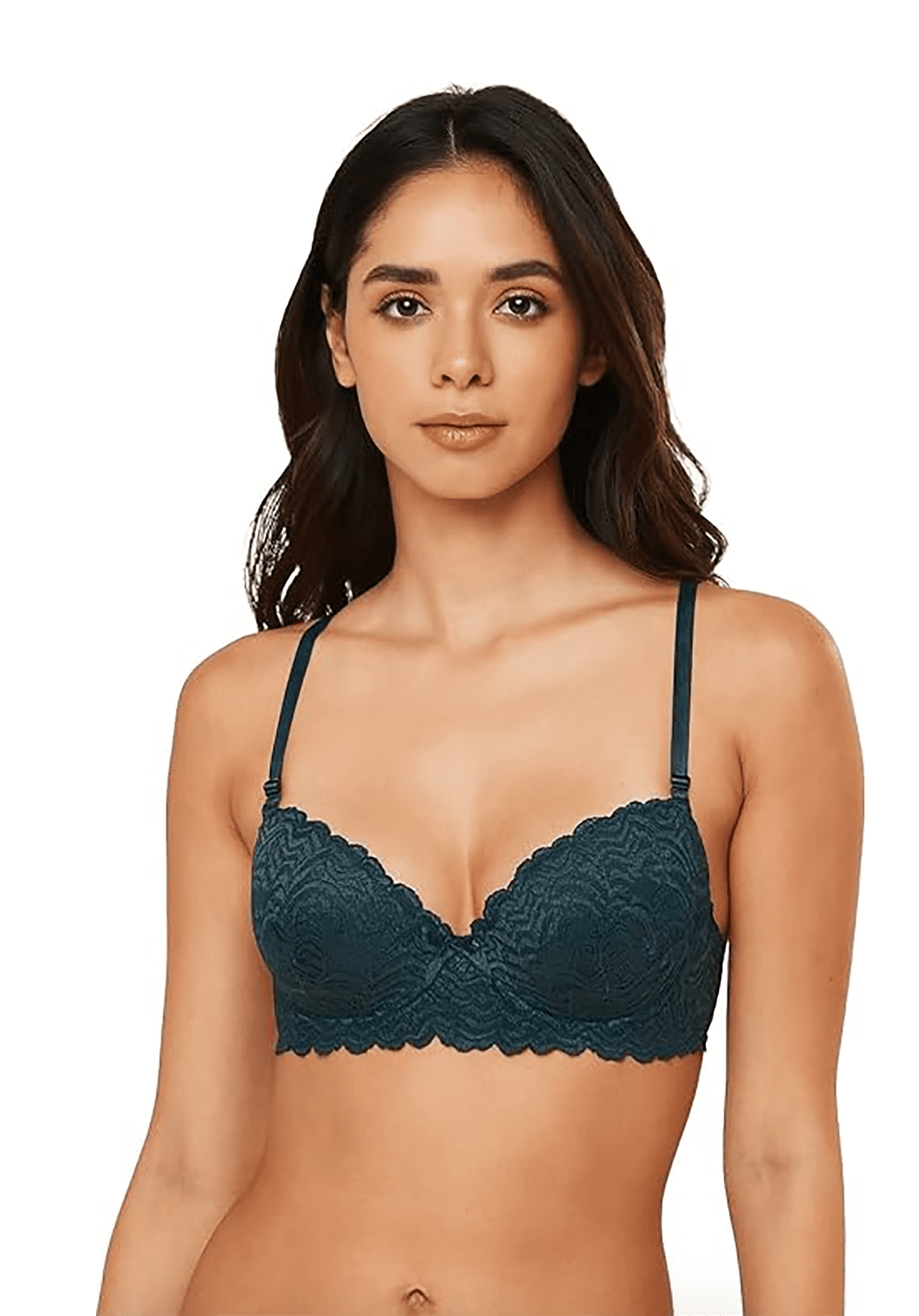 6 Piecec Full Cup Pushup Underwired Push Up Bra B and C Cup (38C)