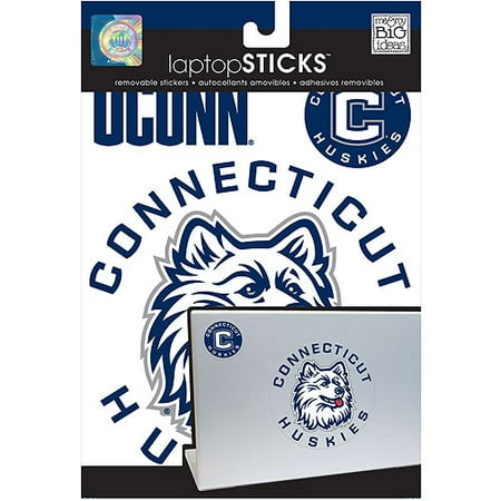 NCAA Removable Laptop Sticker, UConn Huskies