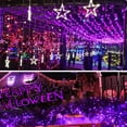 thumbnail image 5 of 66ft Extendable String Lights Outdoor/Indoor, 200 LED Super Bright Christmas Lights, Waterproof 8 Modes Plug in Clear Wire Fairy Lights for Bedroom Party Wedding Garden Patio Halloween (Purple), 5 of 8
