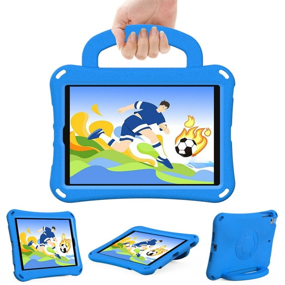 EVA Kids Case for iPad mini 1/2/3/4/5, Lightweight Convertible Handle Stand Child-Proof Shockproof Protective Rugged Case for iPad mini 1/2/3/4/5, Blue
