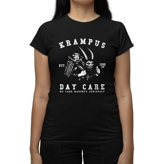 Krampus Day Care Horror Holiday Women's T-shirt