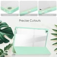 thumbnail image 3 of Case for Lenovo Tab M10 Plus 3rd Gen 10.6" 2022 (TB-125F/TB-128F) with [S Pen Holder], [Tri-Fold Flip Kickstand] Shockproof Protective Transparent Clear Back Tablet Cover, Mintgreen, 3 of 8