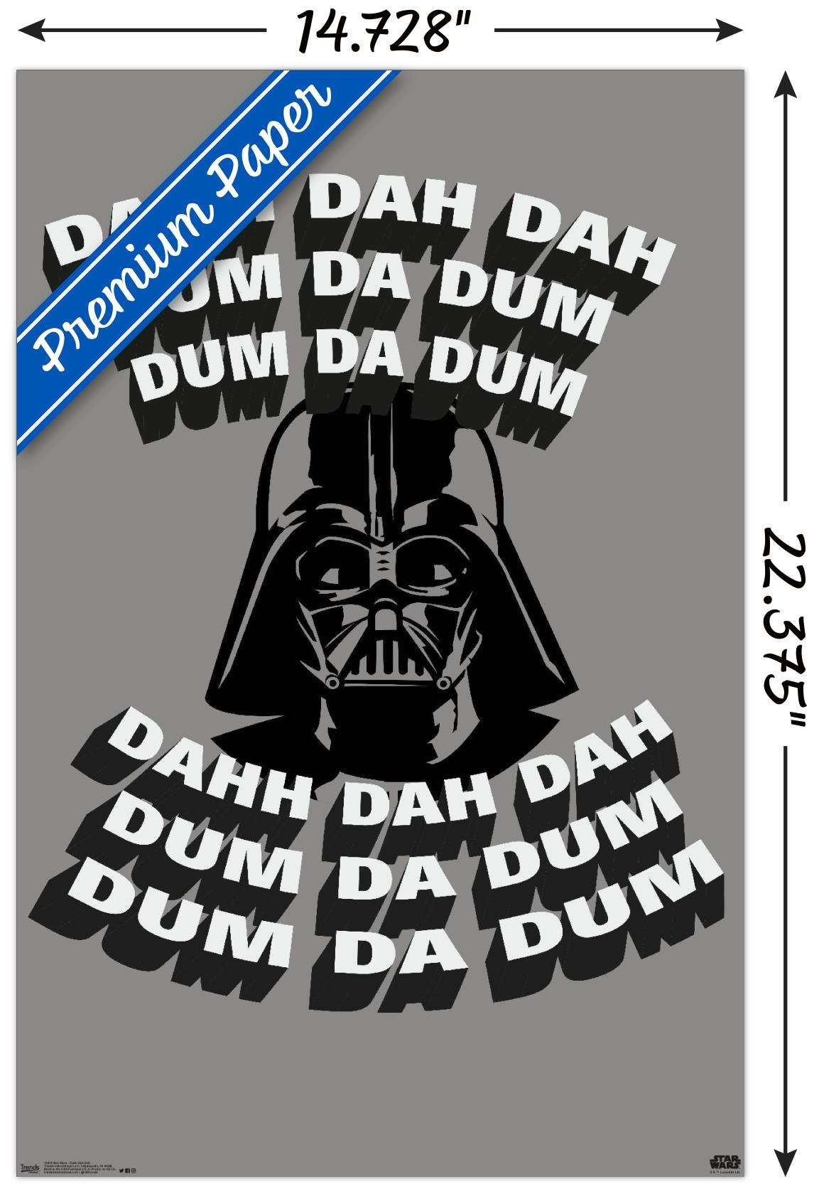 Star Wars: Saga - Dahh Dah Dah Wall Poster, 14.725" x 22.375"
