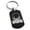 Black, variant on Stainless Steel Biohazard Death Skull Engraved Dog Tag Keychain Keyring