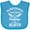 Turquoise, variant on Inktastic Handpicked for Earth by My Pappap in Heaven with Angel Wings Boys or Girls Baby Bib