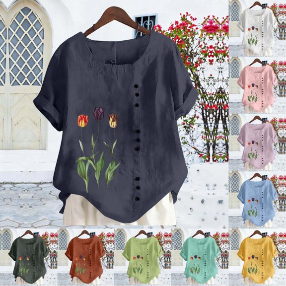 Fall Clothes for Women 2026 Linen Classic Teacher Outfit Stretchy Blouses Dressy Casual Vacation Clothes, Yellow,L
