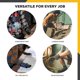 thumbnail image 5 of Guantes de trabajo Wells Lamont FX3 de piel sintética negra/gris L, 5 of 6