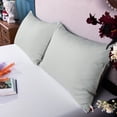 thumbnail image 5 of Kelnaro Queen Size Cotton Pillowcase 2 Pack 20x30 inches, Envelope Closure Ultra Soft Breathable Pillow Covers, Light Grey, 5 of 5