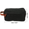thumbnail image 4 of Unique Bargains Floral Makeup Bag Zipper Flower Cosmetic Pouch Black, 4 of 7