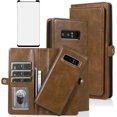 thumbnail image 1 of MYKOMI Phone Case for Samsung Galaxy Note 8 Wallet Detachable Cover with HD Screen Protector and Flip Credit Card Holder Cell Accessories Glaxay Note8 Not S8 Galaxies Gaxaly Women, 1 of 7