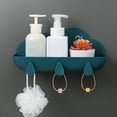 thumbnail image 1 of Estante organizador de estantes de baño montado en la pared de nube creativa con gancho de gota de agua, 1 of 4