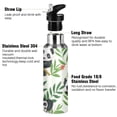 thumbnail image 3 of ALAZA Cute Panda Leaves Floral Water Bottle Insulated Flask Stainless Steel Straw Lid 20 oz, 3 of 6