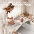 thumbnail image 3 of Babyomi 4 in1 Baby Bassinet with Diaper Changer, Long Next to Bed Crib with Mattress, Height Adjustable, Pack and Play, Bedside Crib Sleeper, Beige, 3 of 7
