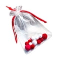 thumbnail image 3 of Bolsa de transporte colgante, bolsa con cordón para exhibición colgante, impermeable para exhibición de figuras, estuche para guardar minifiguras para Rojo L, 3 of 8