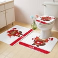 thumbnail image 4 of Happy Canada Day Bathroom Rugs Set Red Maple Leaf Flag Beaver Animal Non Slip Absorbent Soft Bath Mats 3 Piece Set with Bathroom Rug, U-Shaped Floor Mat, Toilet Seat Cover Small Size, 4 of 9