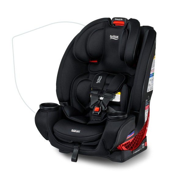 Britax One4Life Asiento convertible para automóvil, 10 años de uso de 5 a 120 libras, se convierte de un asiento infantil para automóvil orientado hacia atrás a un asiento elevador orientado hacia ade