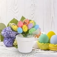 thumbnail image 2 of Jierger 4.72inch Easter Colorful Mini Eggs Decoration Home Easter Egg Potted Plants Ornaments Easter Egg Potted Creative Spotted Egg Pots Outdoor Garden Easter Decorations, 2 of 4