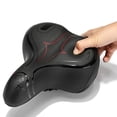 thumbnail image 1 of stanreset Bike Seat Waterproof Reflective Bike Saddle Non- for slip Bilateral Spring Shock Absorption Soft Cushion Seats, 1 of 6