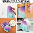 thumbnail image 7 of GZHJMY Purple Tie Dye Kitchen Towel, Dish Towels Quick Drying Tea Towels Absorbent Hand Towels for Kitchen Sink Dinner Table 28 x 18 Inches, Set of 1, 7 of 7