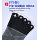 thumbnail image 4 of Calcetines Fasot para mujer, corte bajo, 5 dedos, algodón, paquete de 6, 4 of 9