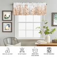 thumbnail image 6 of Kitchen Valances for Window, Brown Iris Flower Lavender on White Light Filtering Rod Pocket Valance Curtain, Country Plants Short Curtains Window Topper for Bedroom Bathroom Living Room 60x18in, 6 of 9